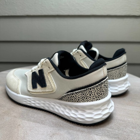 New Balance Women Size 6 Sneaker Fresh Foam X70 Beige Leopard Athletic Shoe New - Picture 15 of 16
